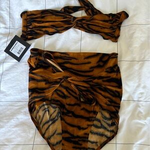 Norma Kamali- NWT Leopard Print Bikini